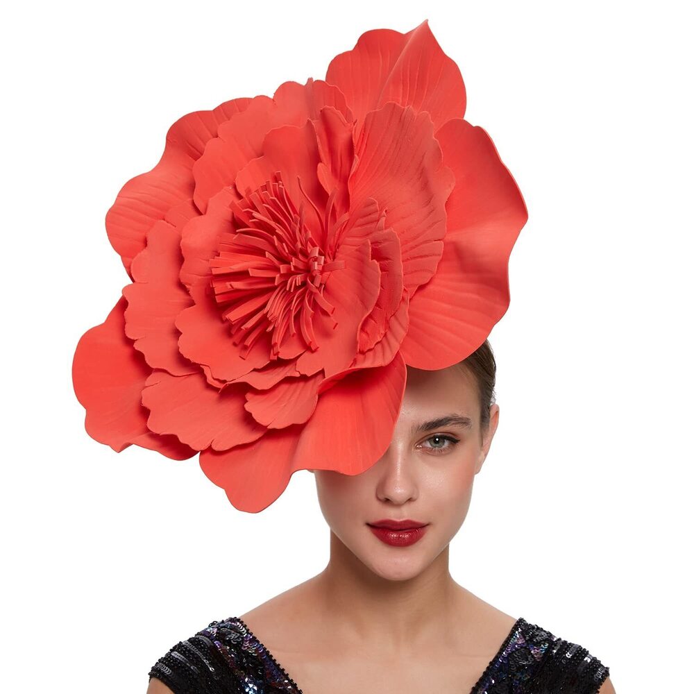 3194 Large Flower Fascinators For Girls Women Tea Party Cocktail Headwear
